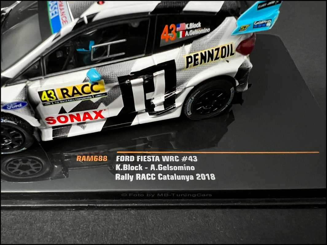1:43 Ford Fiesta WRC Rallye Ken Block Spanien RACC  2018 #43